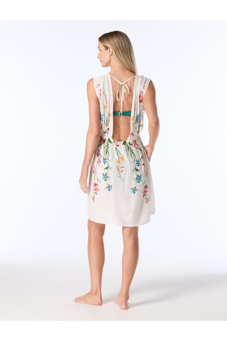Plunge Cover Up Dress Swim, Alternate, color, Ivory