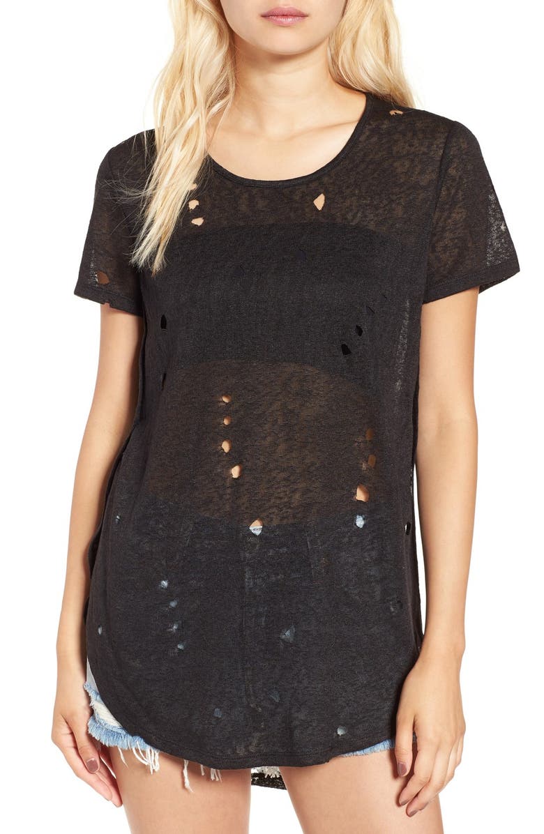 Love, Fire Fire Destroyed Short Sleeve Tee, Main, color,