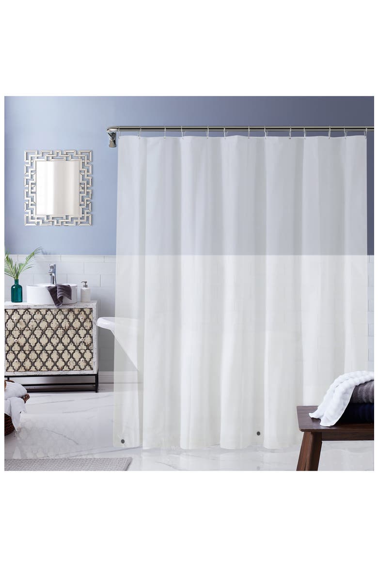 Frosty Linear Shower Curtain, Main, color, FROSTY