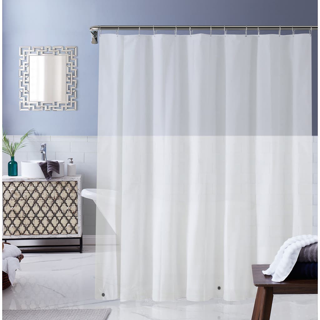 Dainty Home Frosty Linear Shower Curtain In Frosty