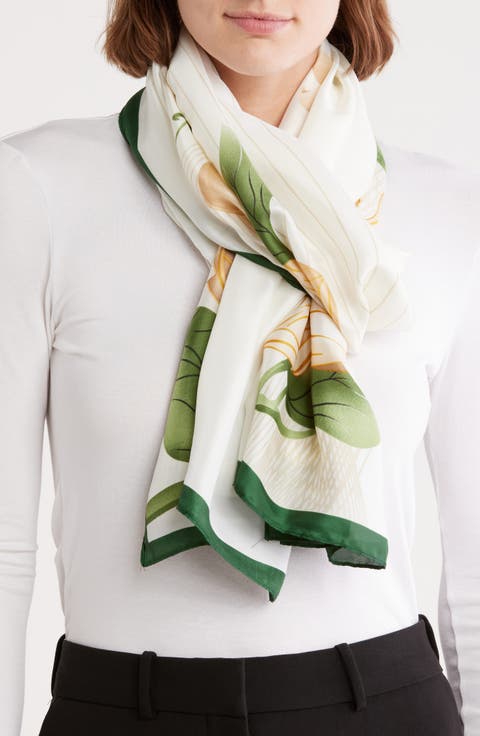 Floral Print Scarf