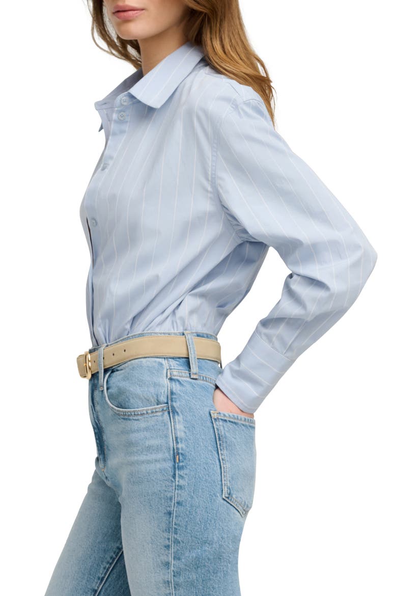 The Hire Me Shirt Bodysuit, Alternate, color, SLATE STRIPE