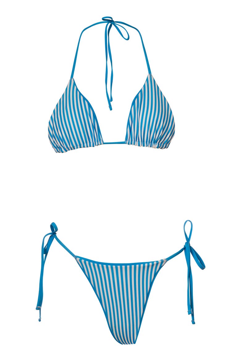 None Sunning Reversible Side Tie Bikini Bottoms, Alternate, color, BLUE
