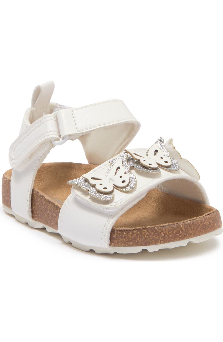 JOE FRESH Glitter Embellished Strap Sandal, Main, color,