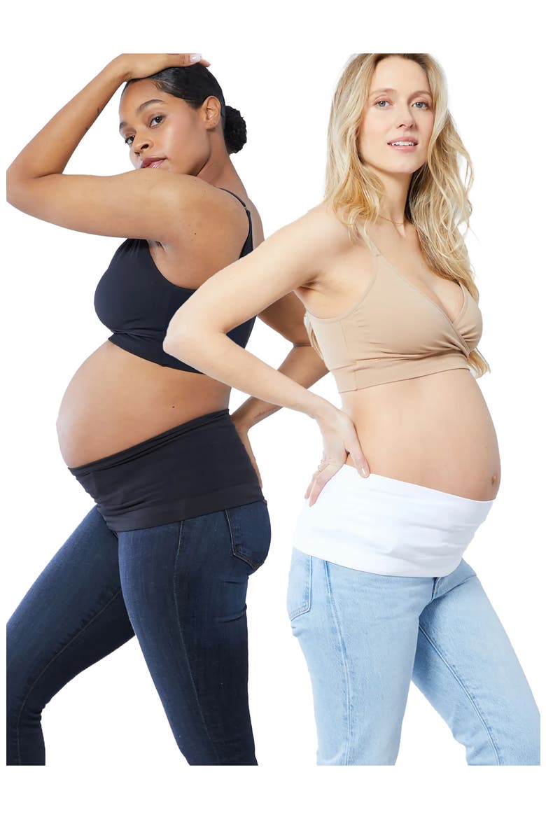 2-Pack Everyday Maternity BellaBand®, Alternate, color, BLACK/ WHITE