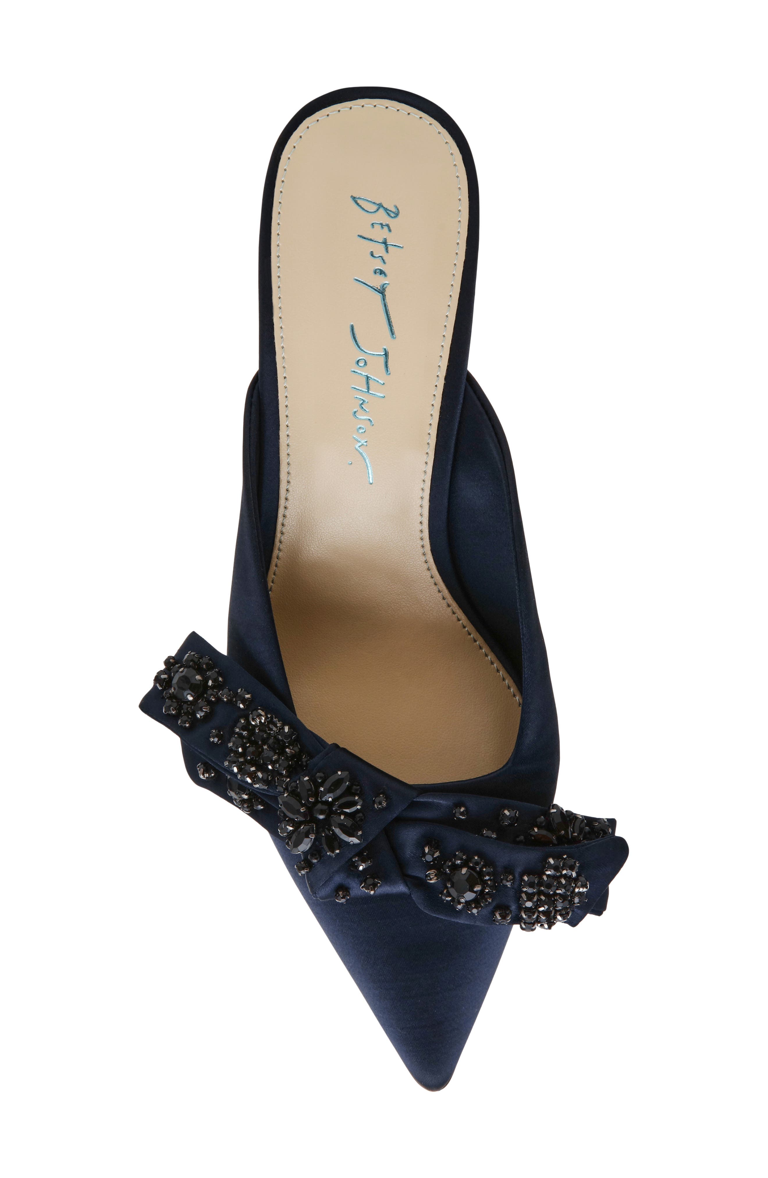 Kena Pointed Toe Mule, Alternate, color, NAVY