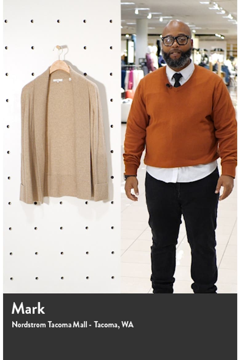 Rib Front Wool & Cashmere Cardigan video