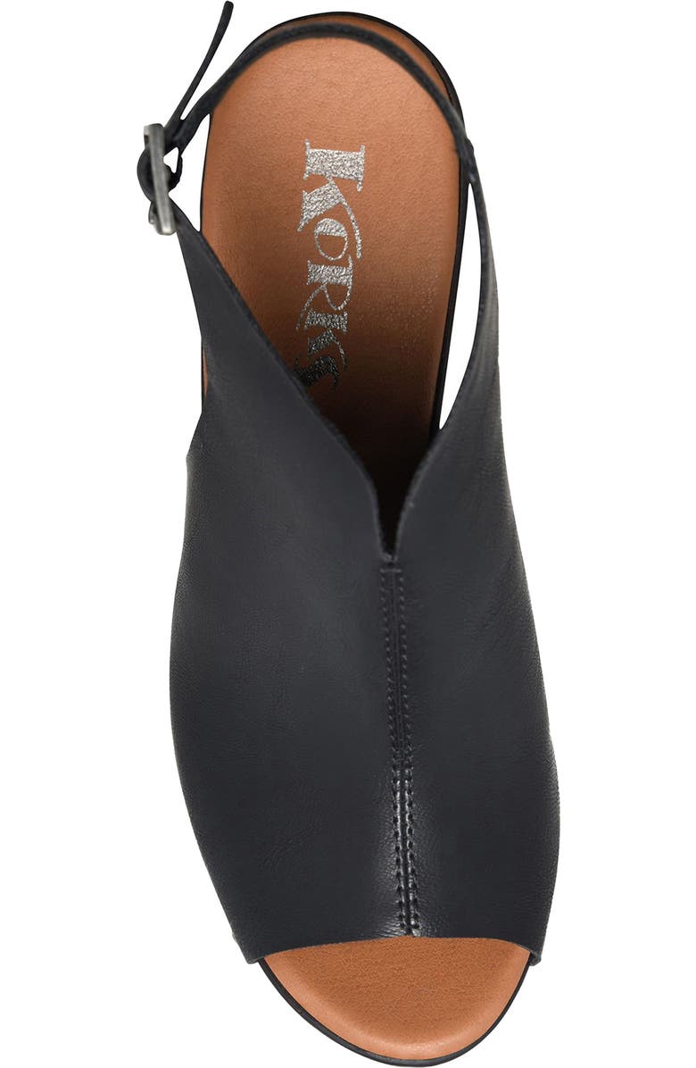 KORKS Arden Open Toe Heeled Sandal, Alternate, color, Black