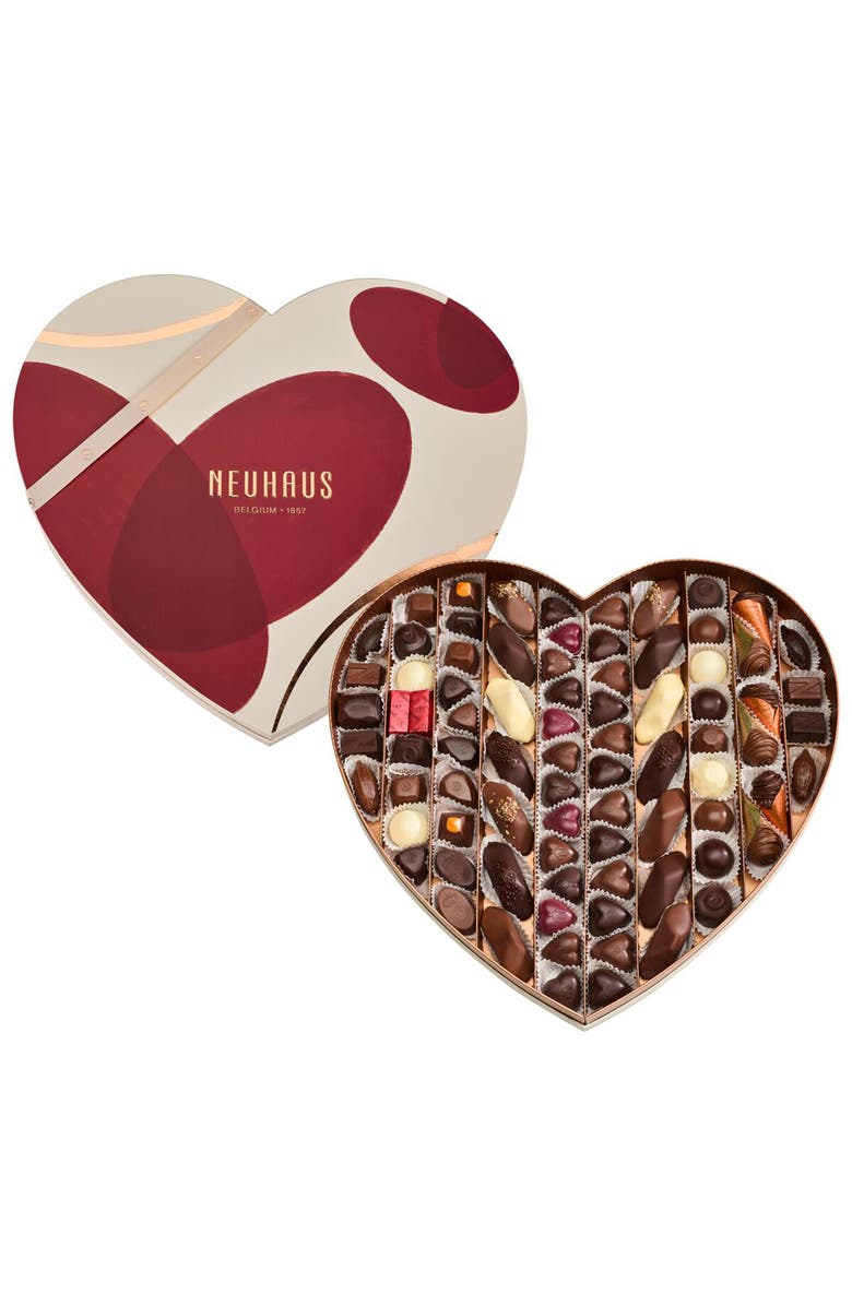 NEUHAUS Valentine XL Assorted Chocolate Heart Box, Alternate, color, Red