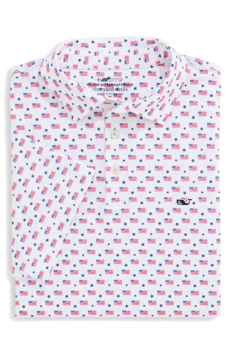 vineyard vines Sankaty Performance Polo, Alternate, color, White