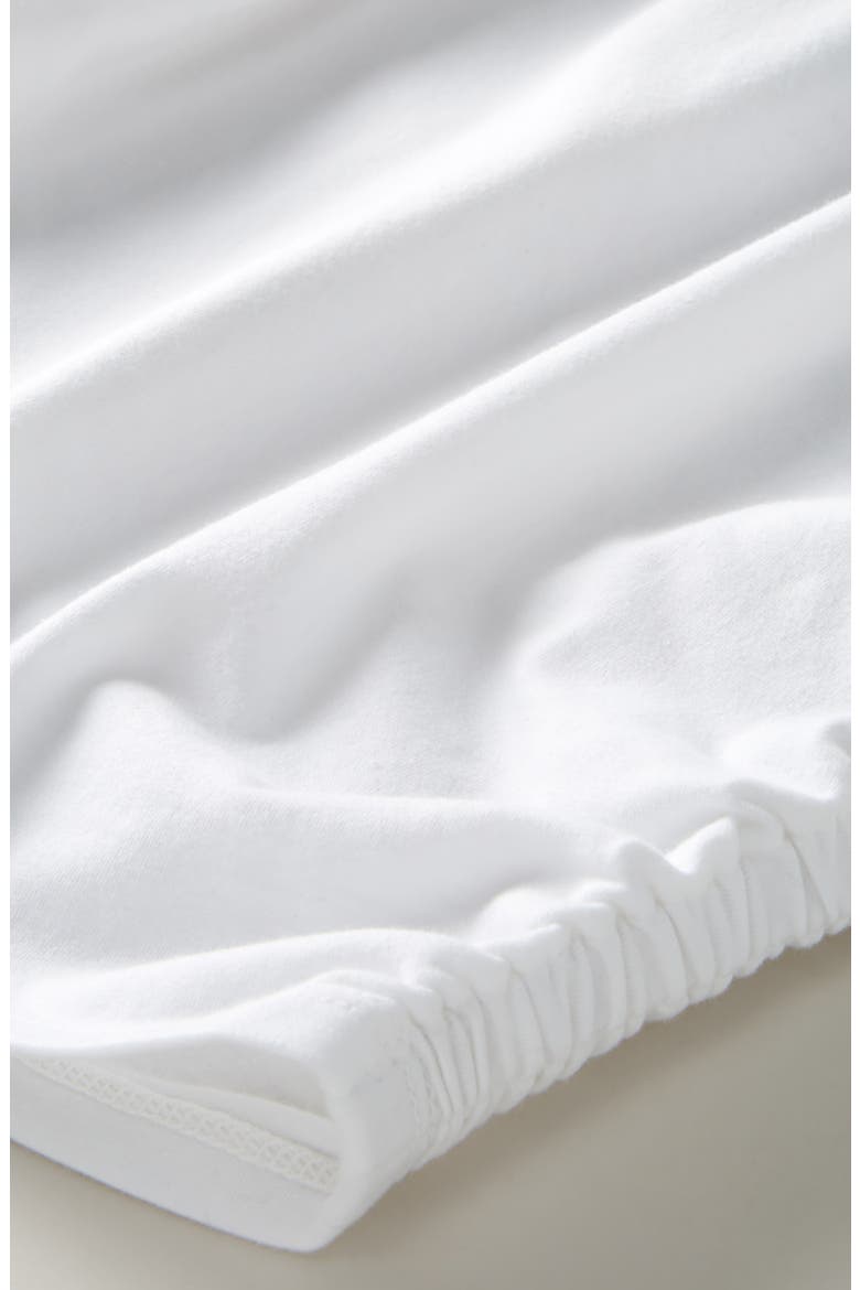 Kids' Sunny Side Ruched T-Shirt, Alternate, color, WHITE