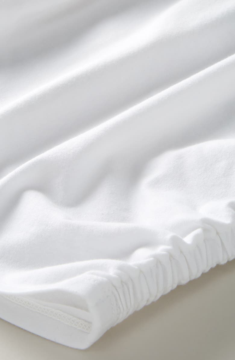 Zella Girl Kids' Sunny Side Ruched T-Shirt, Alternate, color, White