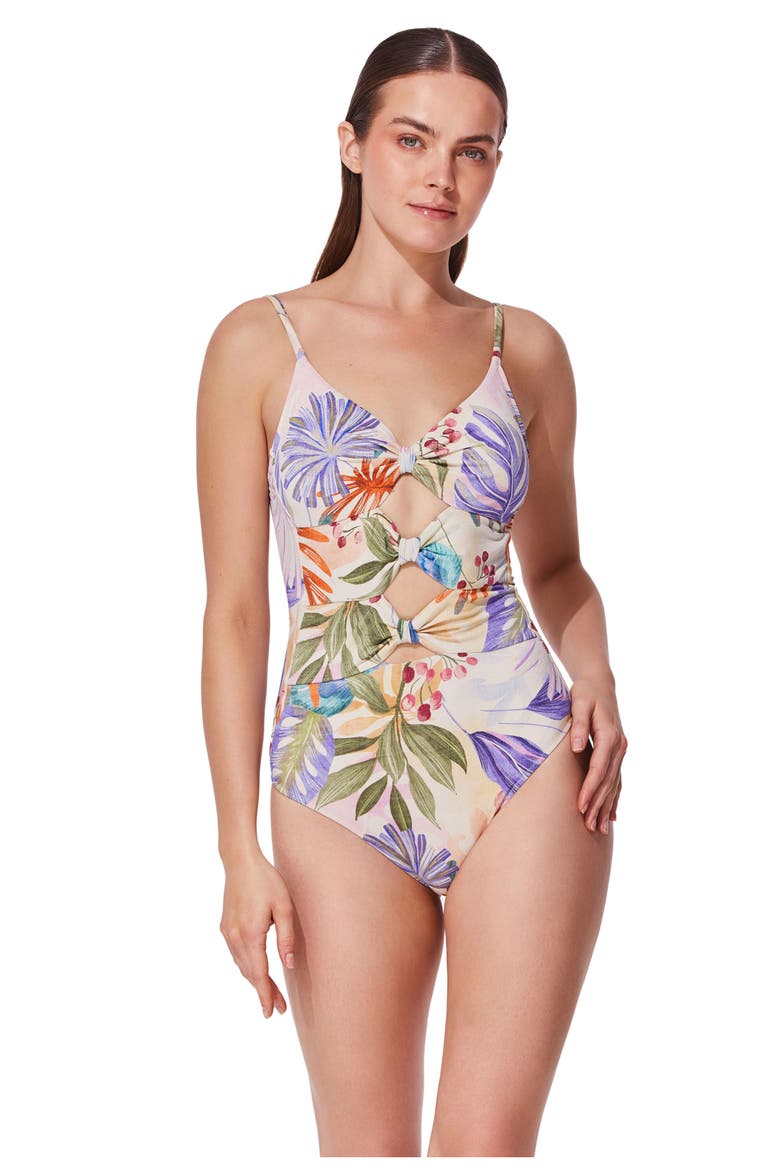 Cherry Blossom Cut Out One Piece, Main, color, Blossom-Multi