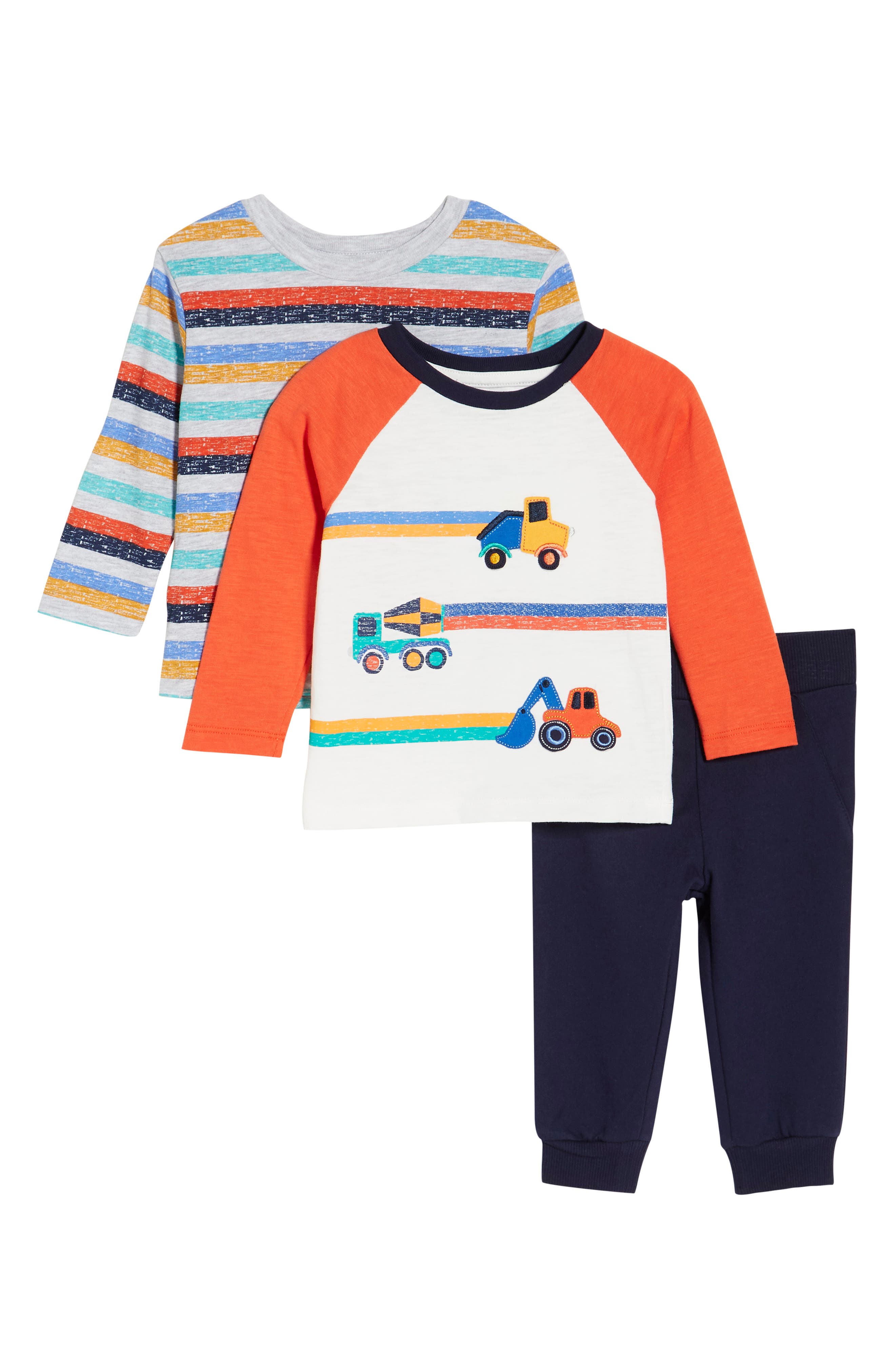 Rustic Sign Me Sign Little Me Trucks 3-Piece T-Shirts & Joggers Set | Nordstrom