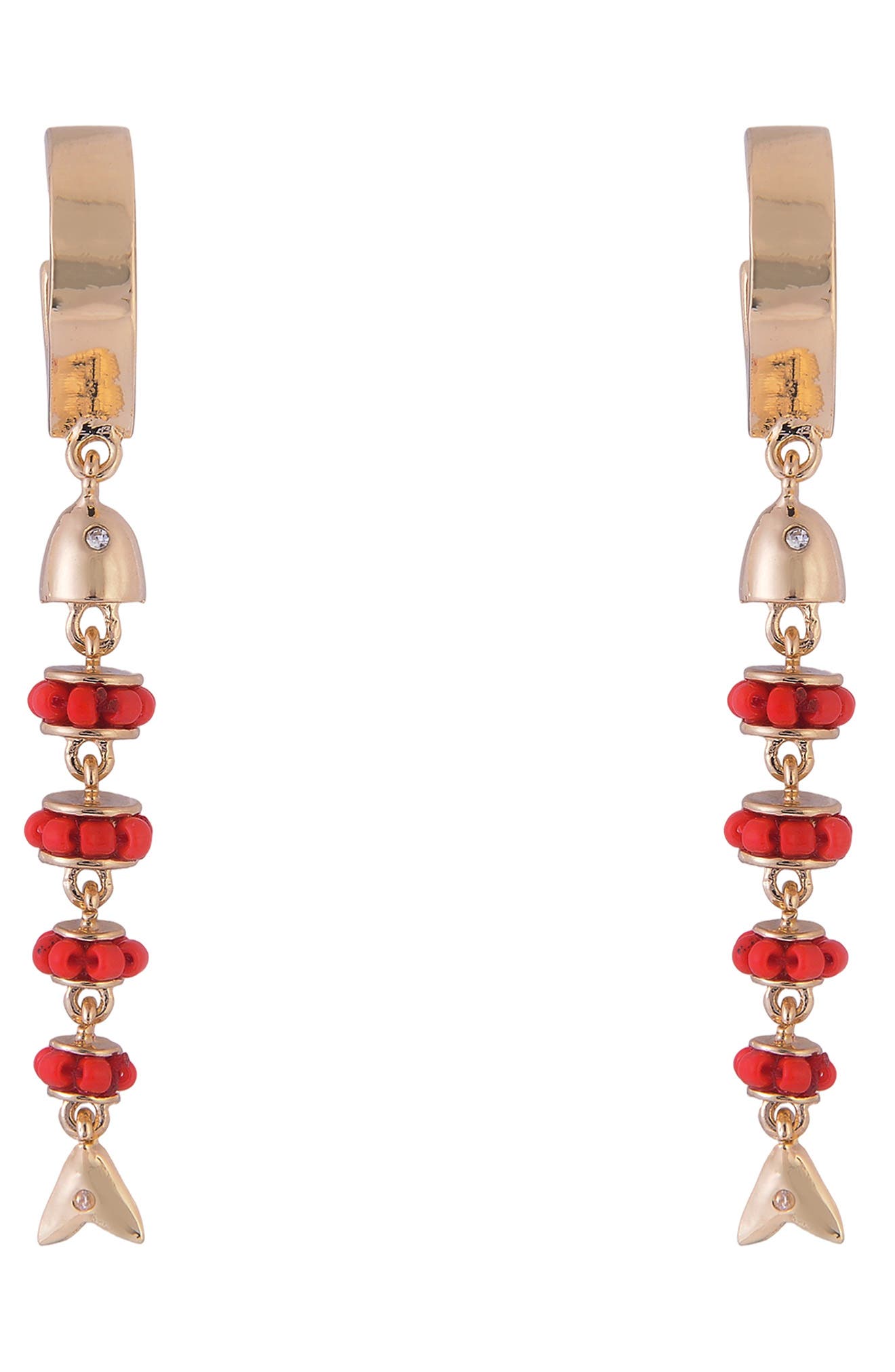 Rachel Roy Beaded Fish Drop Earrings (Women) | Nordstromrack