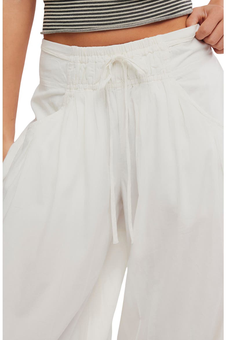 Calle Bubble Crop Cotton Blend Pants, Alternate, color, TOFU