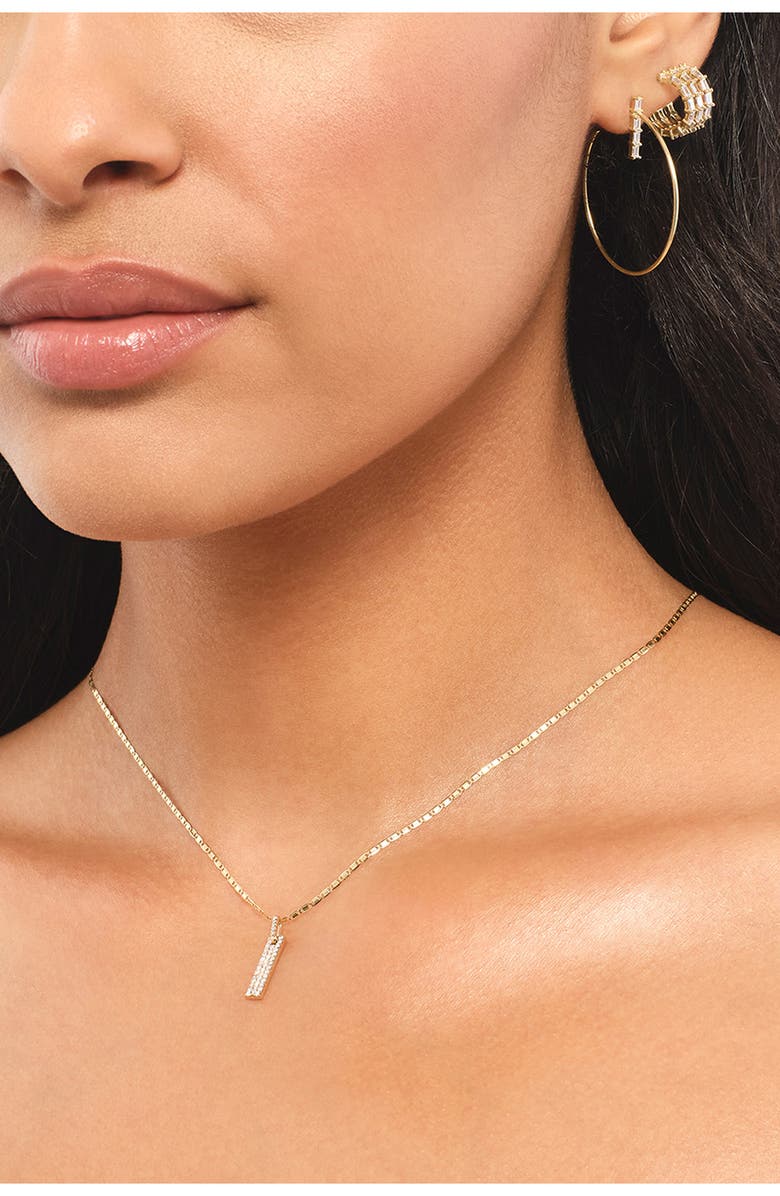 LANA 14K Gold Skinny Tag Pendant Necklace, Alternate, color,