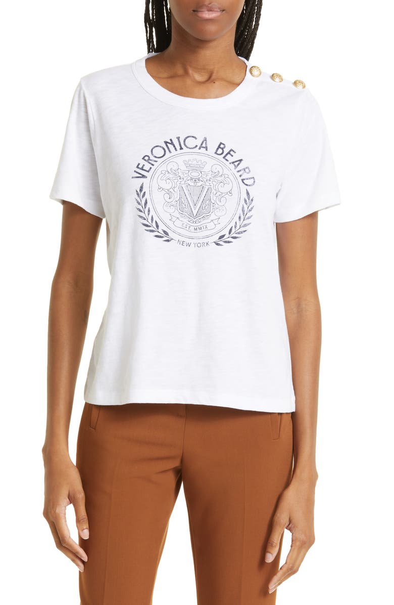 Veronica Beard Carla Logo Graphic T-Shirt, Main, color,