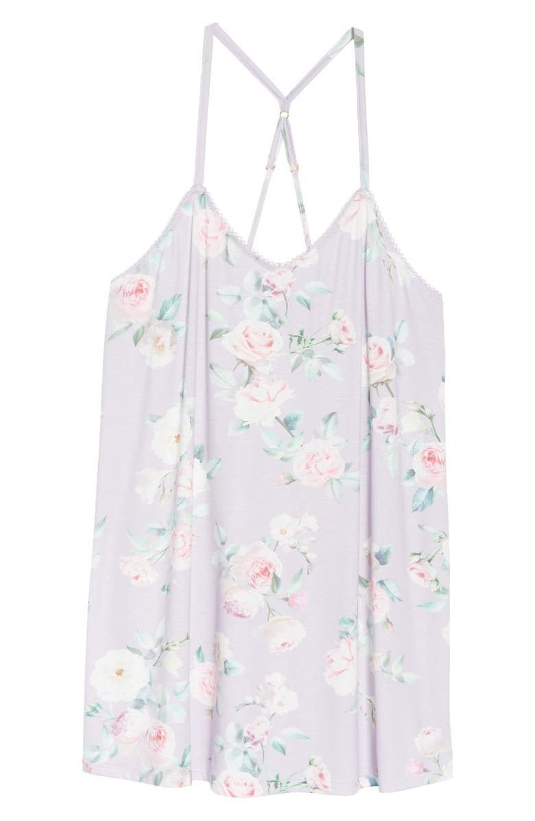 Flora Nikrooz Pia Floral Print Chemise, Alternate, color, 