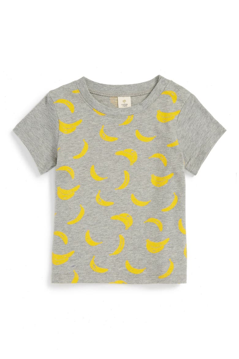 Banana Print T-Shirt, Main, color, GREY MEDIUM HEATHER BANANAS