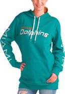 G-III 4HER BY CARL BANKS Women's G-III 4Her by Carl Banks Aqua Miami Dolphins Extra Inning Pullover Hoodie