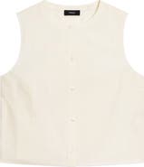 Theory Button-Up Organic Cotton Top