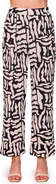 MELLODAY Techno Print Wide Leg Pants
