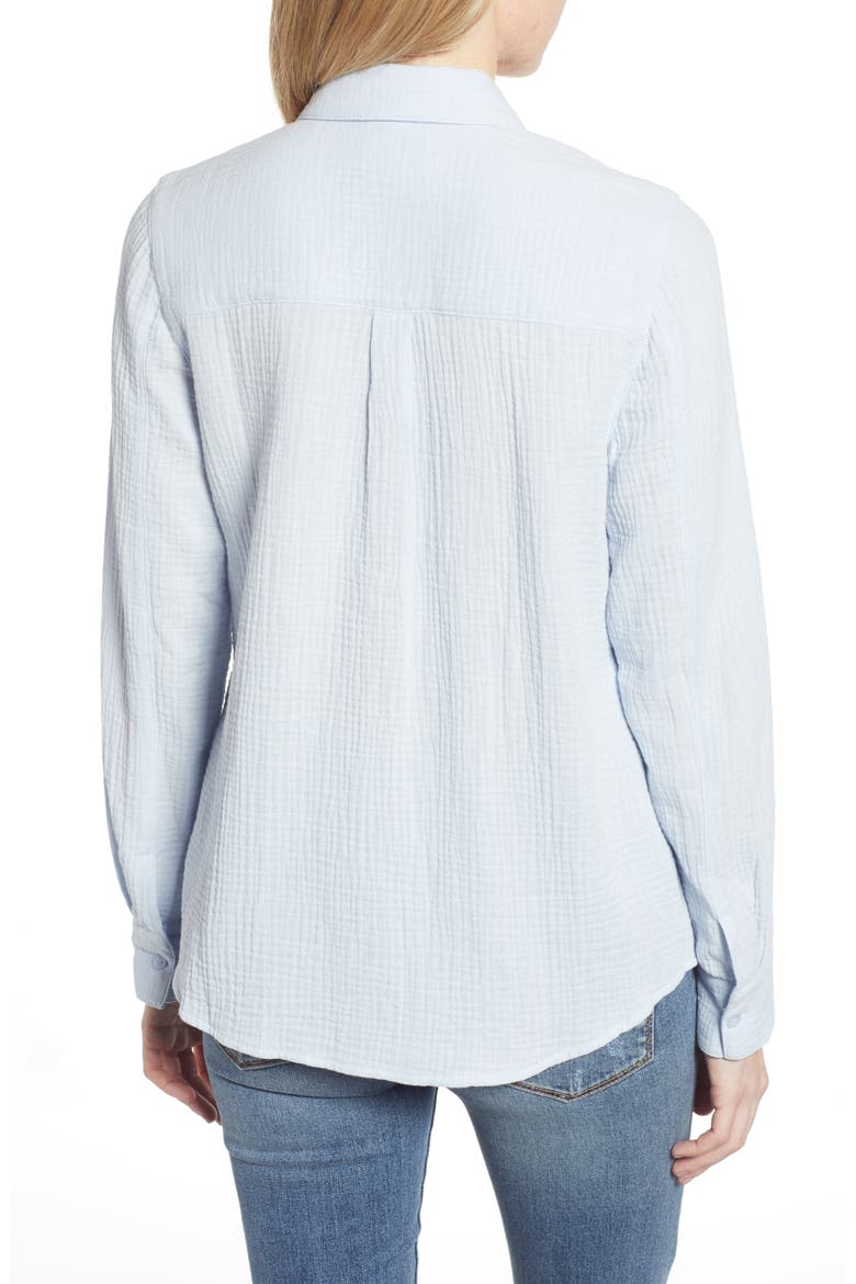 Gauze Shirt, Alternate, color, LIGHT BLUE