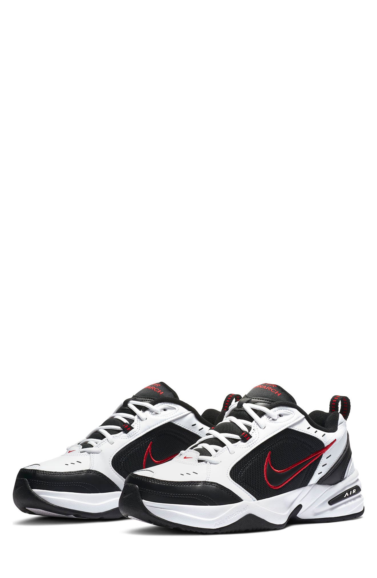 Air Monarch IV Training Sneaker, Main, color, 101 WHITE-BLACK