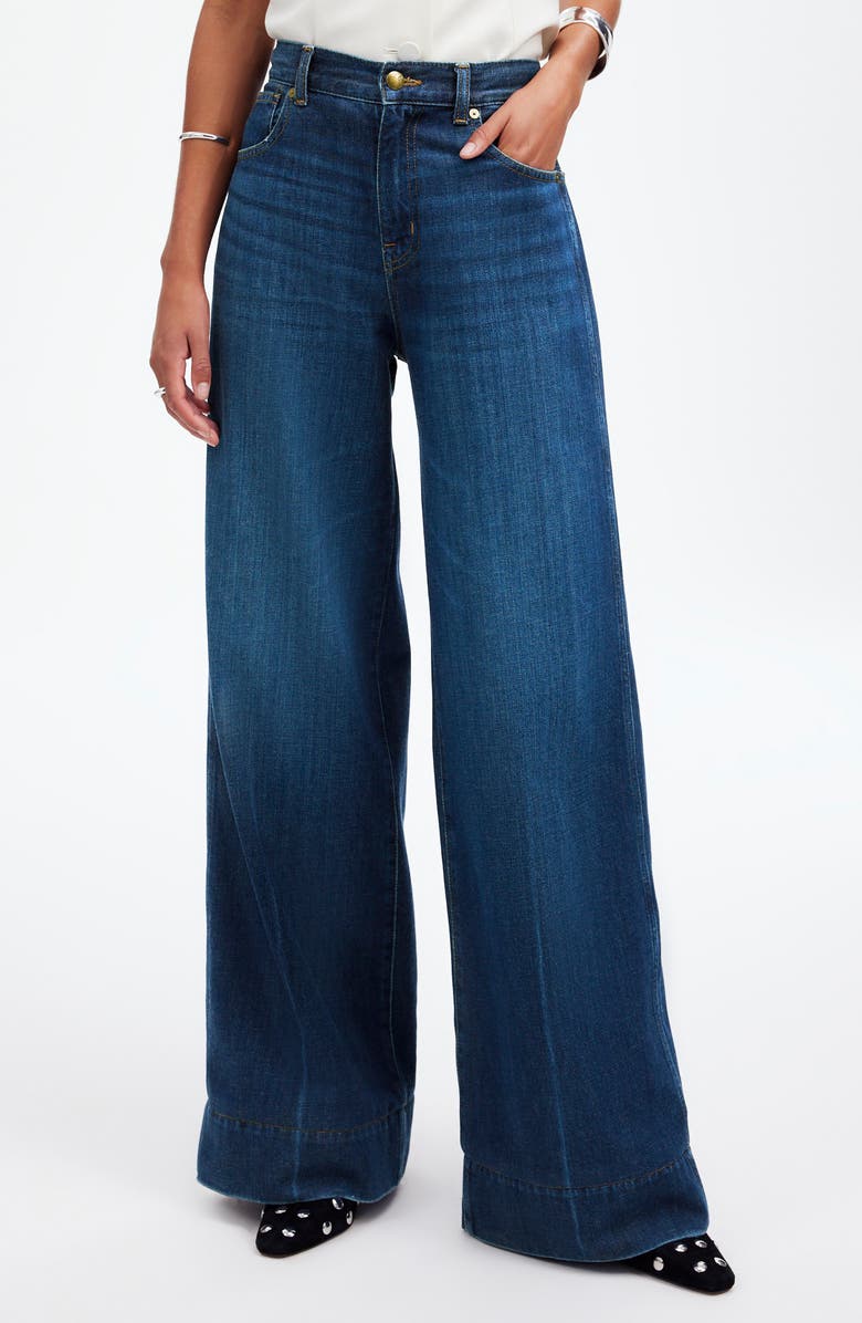 Madewell Softdrape Denim Superwide-Leg Jeans, Main, color, 