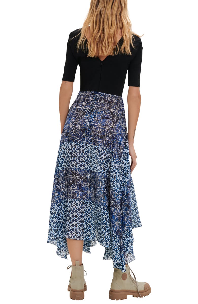 maje Rapritik Colorblock Dress, Alternate, color,