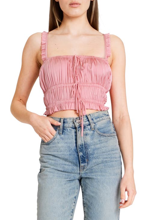 Peyton Smocked Crop Camisole