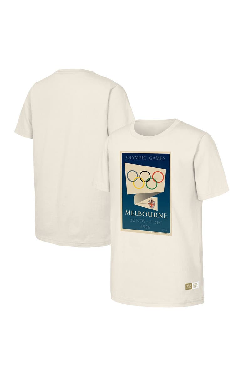 Outerstuff Men's Natural 1956 Melbourne Games Olympic Heritage T-Shirt, Alternate, color, Natural