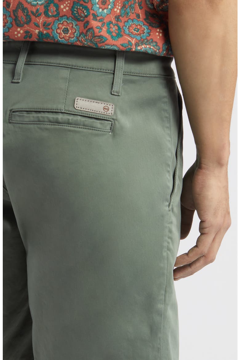 Wanderer 8.5-Inch Stretch Cotton Chino Shorts, Alternate, color, GREEN MEADOWS