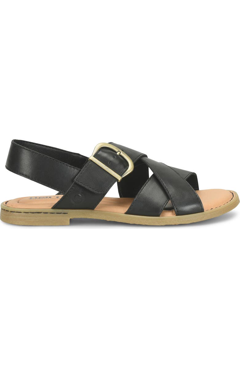 Børn Beebe Sandal, Alternate, color, Black Leather