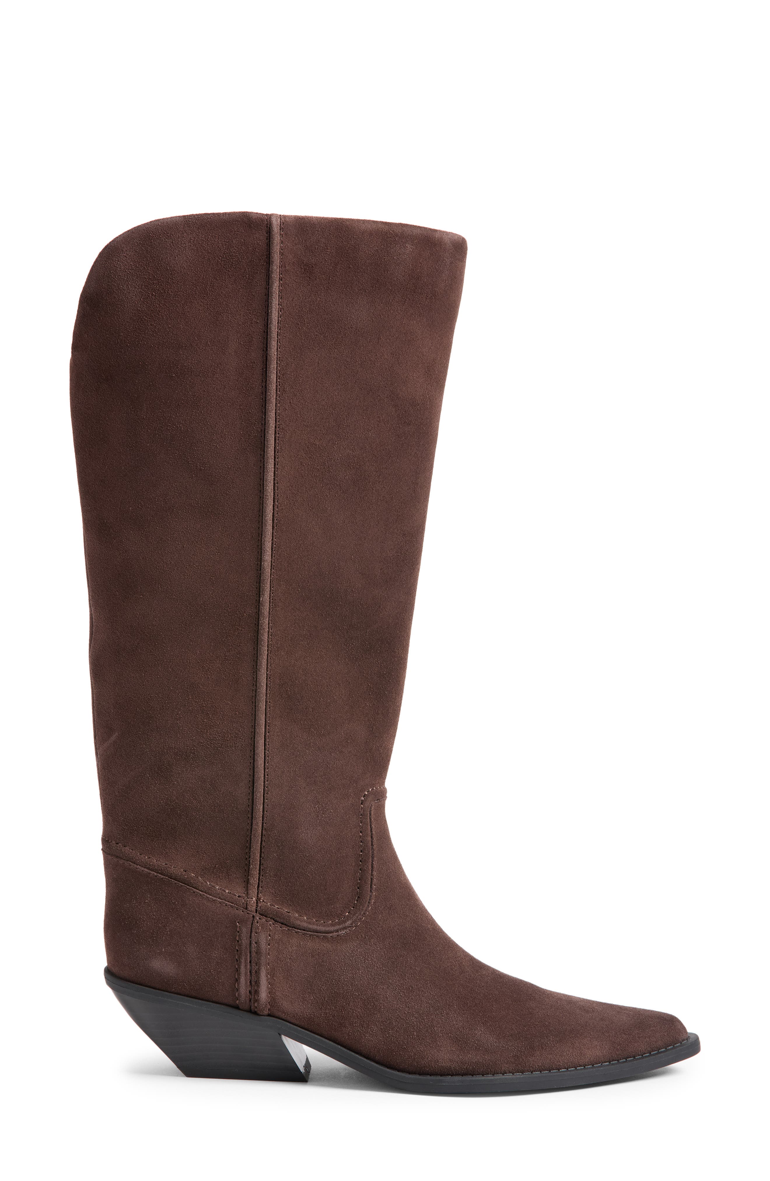 Savannah Leather Tall Boot, Alternate, color, BROWN CHOCOLATE