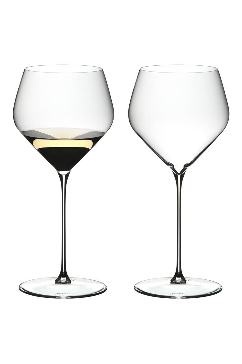 Veloce Chardonnay Wine Glass, Set of 2, Alternate, color, CLEAR
