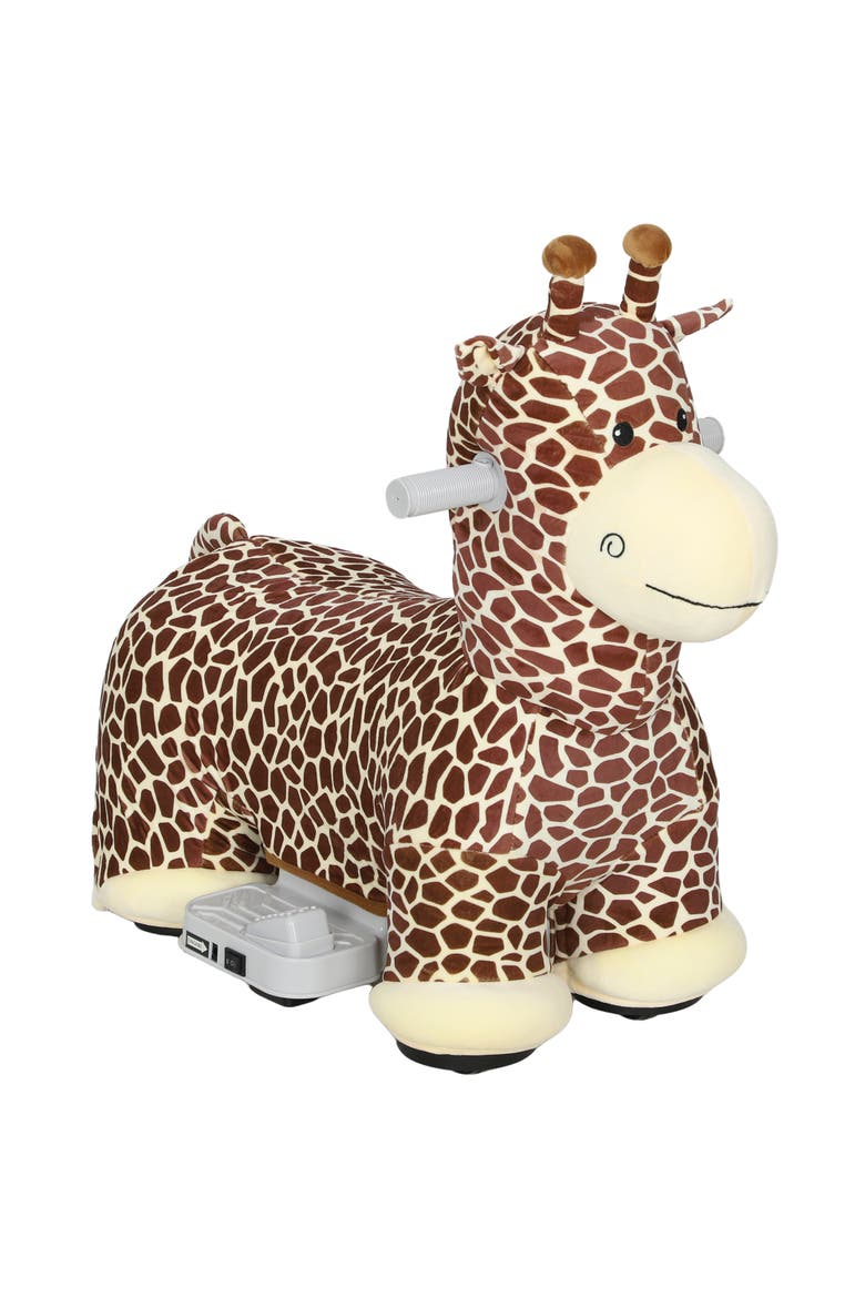 6V Kids Ride on Horse, Electric Riding Animal, Main, color, Brown