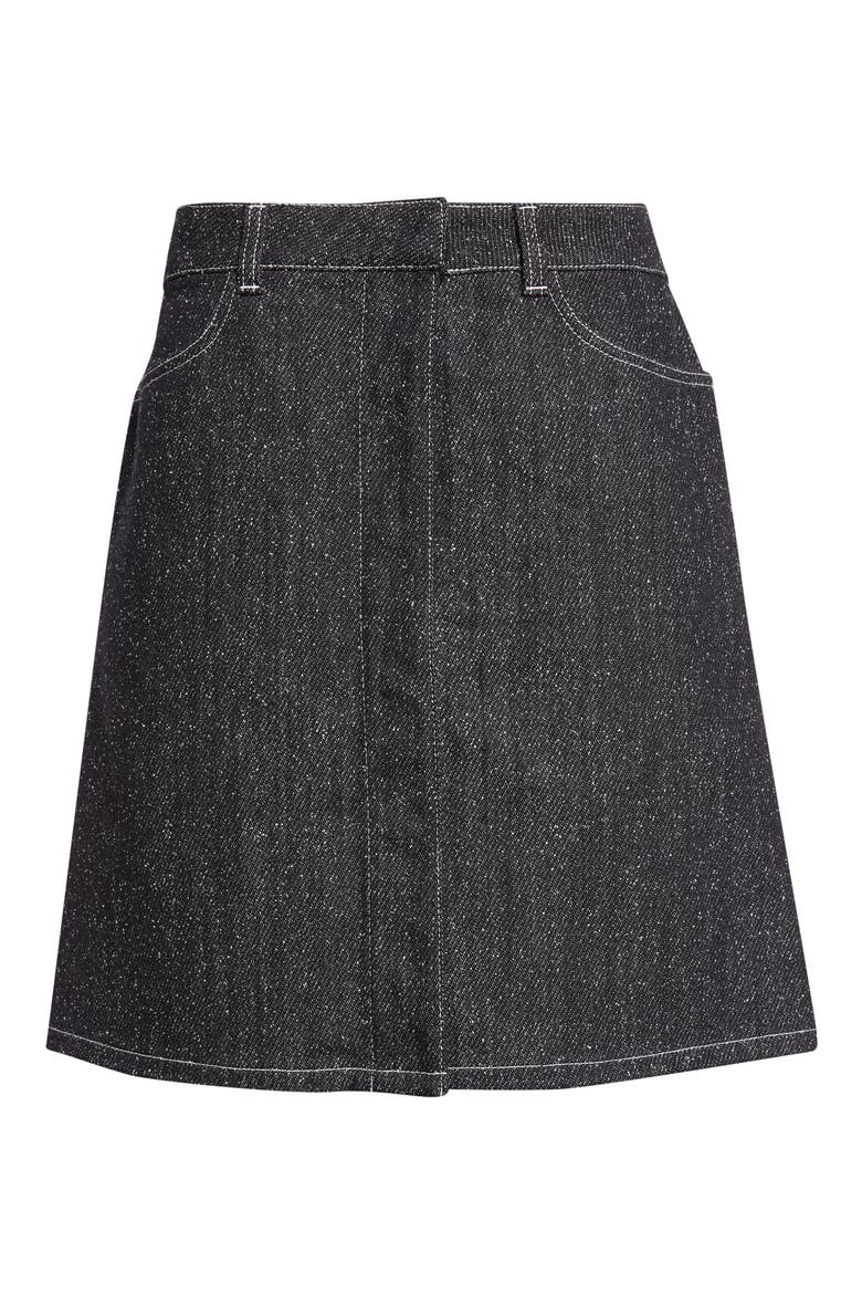 Denim Tweed Pencil Skirt, Main, color, BLACK/ HERITAGE WHITE