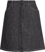 Courrèges Denim Tweed Pencil Skirt