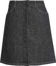 Courrèges Denim Tweed Pencil Skirt