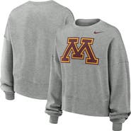 Nike Women's Nike Heather Gray Minnesota Golden Gophers Phoenix Fleece Pullover Sweatshirt