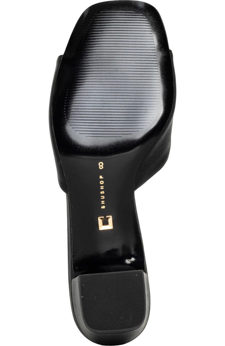 SHUSHOP Flora Slide Sandal, Alternate, color, Black And White