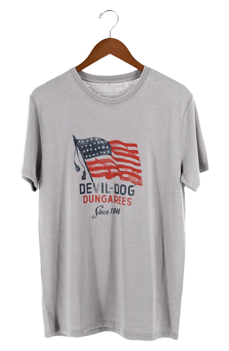 Devil-Dog Dungarees Flag Forward Graphic T-Shirt, Alternate, color,