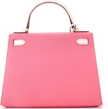 Kelly Handbag Bicolor Epsom with Gold Hardware 28