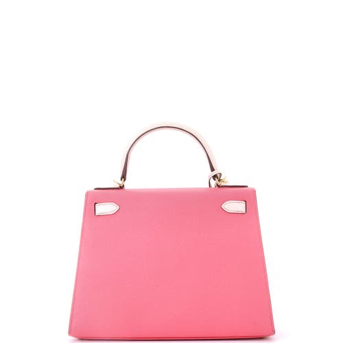 Pre-owned Hermes Hermes Kelly Handbag Bicolor Epsom With Gold Hardware 28