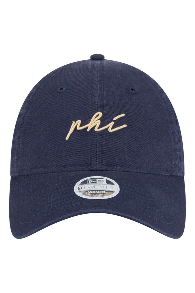 Women's New Era  Navy Philadelphia Union Script 9TWENTY Adjustable Hat, Alternate, color, Navy