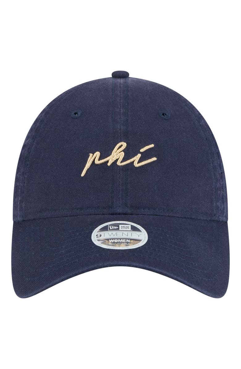 New Era Women's New Era  Navy Philadelphia Union Script 9TWENTY Adjustable Hat, Alternate, color, Navy