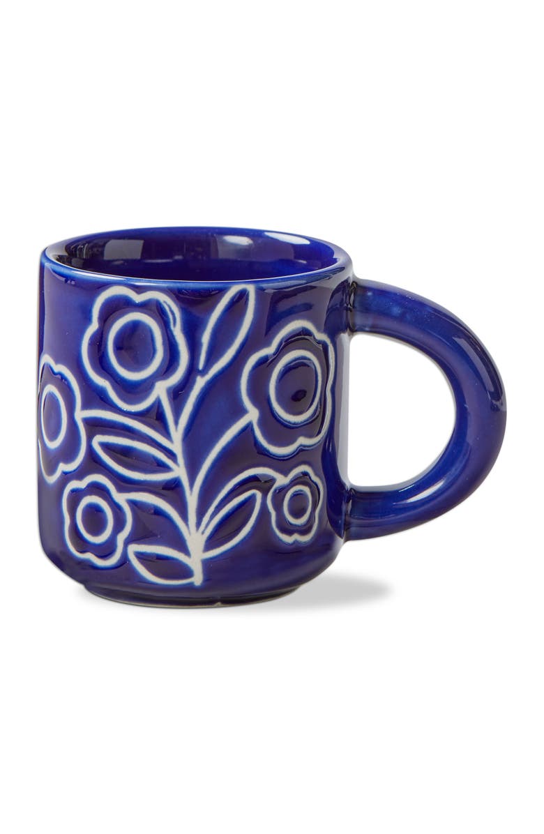 tag Zoey Espresso Cup Blue Stoneware Everyday, Main, color, Blue