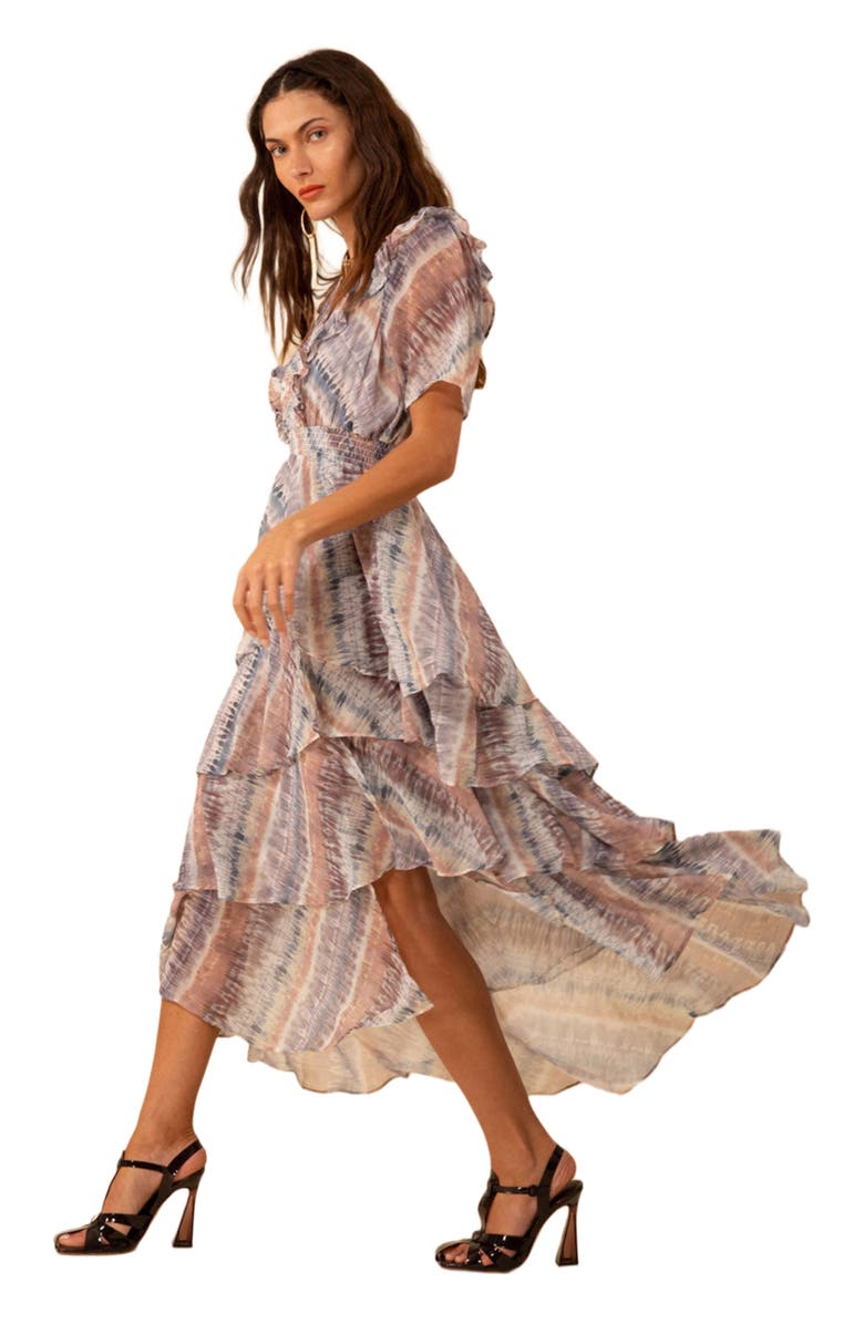 Hale Bob Caroline Chiffon Dress, Main, color, 